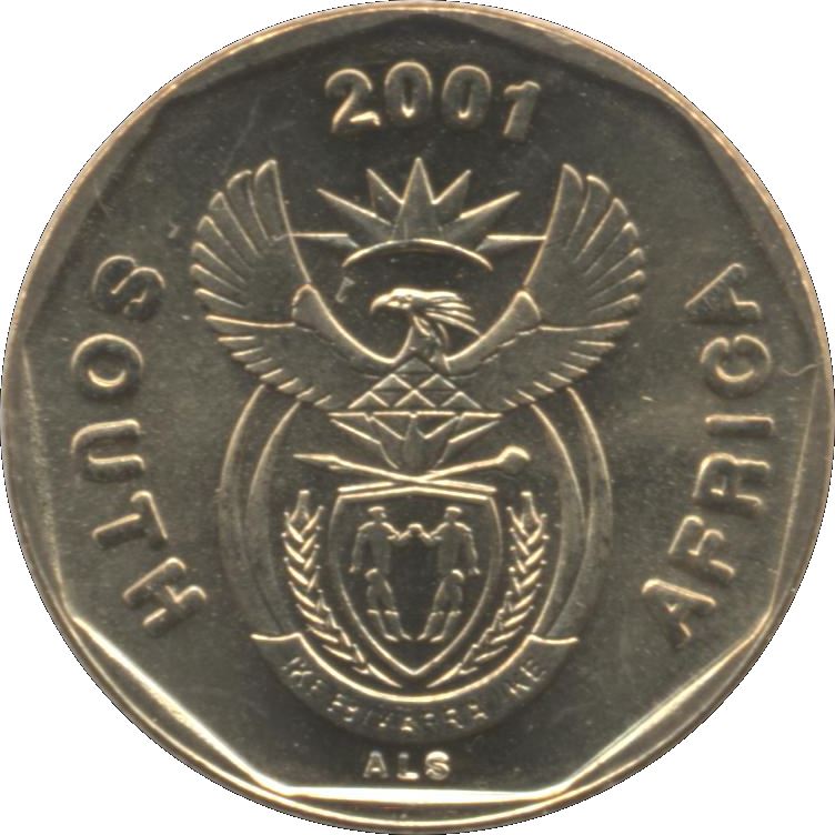 South Africa 10 Cents Coin | English Legend - SOUTH AFRICA | KM224 | 2000 - 2001