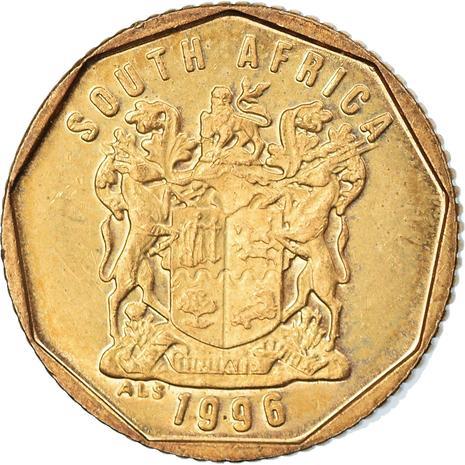 South Africa 10 Cents English Legend - SOUTH AFRICA Coin KM161 1996 - 2000