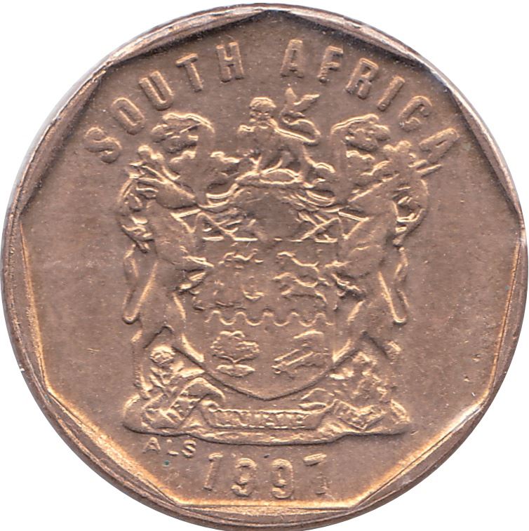 South Africa 10 Cents English Legend - SOUTH AFRICA Coin KM161 1996 - 2000