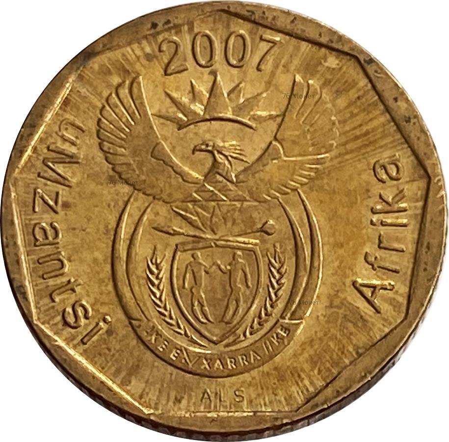 South Africa 10 Cents Xhosa Legend - uMzantsi Afrika Coin KM341 2007