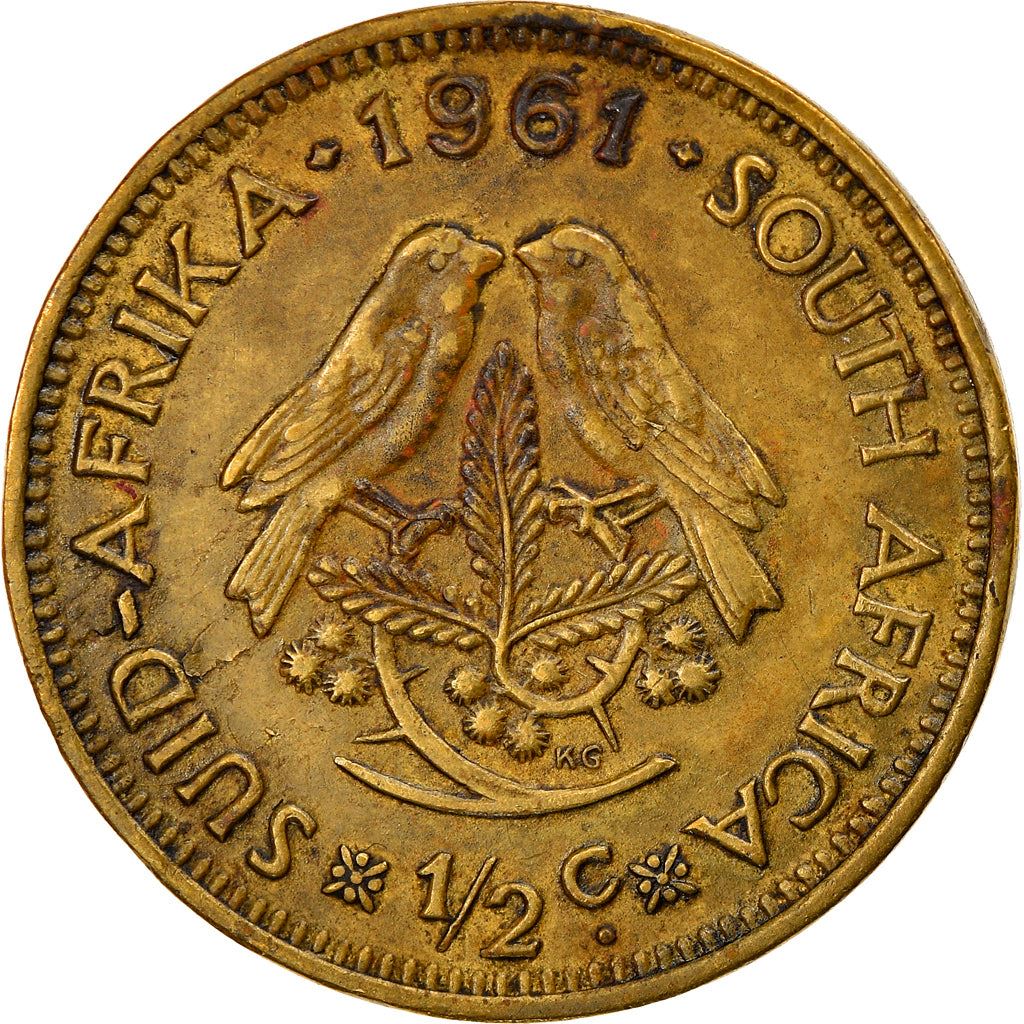 South Africa ½ Cent 1st decimal series Coin KM56 1961 - 1964