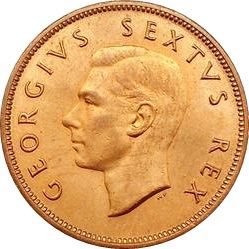 South Africa 1/2 Penny Coin | George VI | KM33.2 | 1951 - 1952