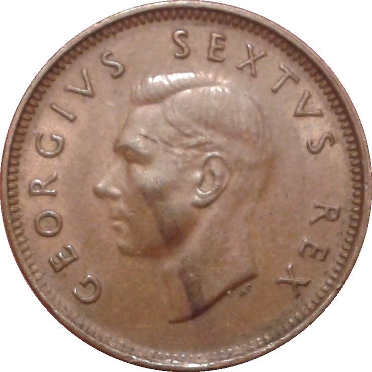 South Africa 1/4 Penny Coin | George VI SUID AFRIKA - SOUTH AFRICA | KM32.2 | 1951 - 1952