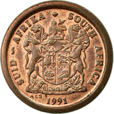 South Africa 2 Cents SUID-AFRIKA - SOUTH AFRICA Coin KM133 1990 - 1995