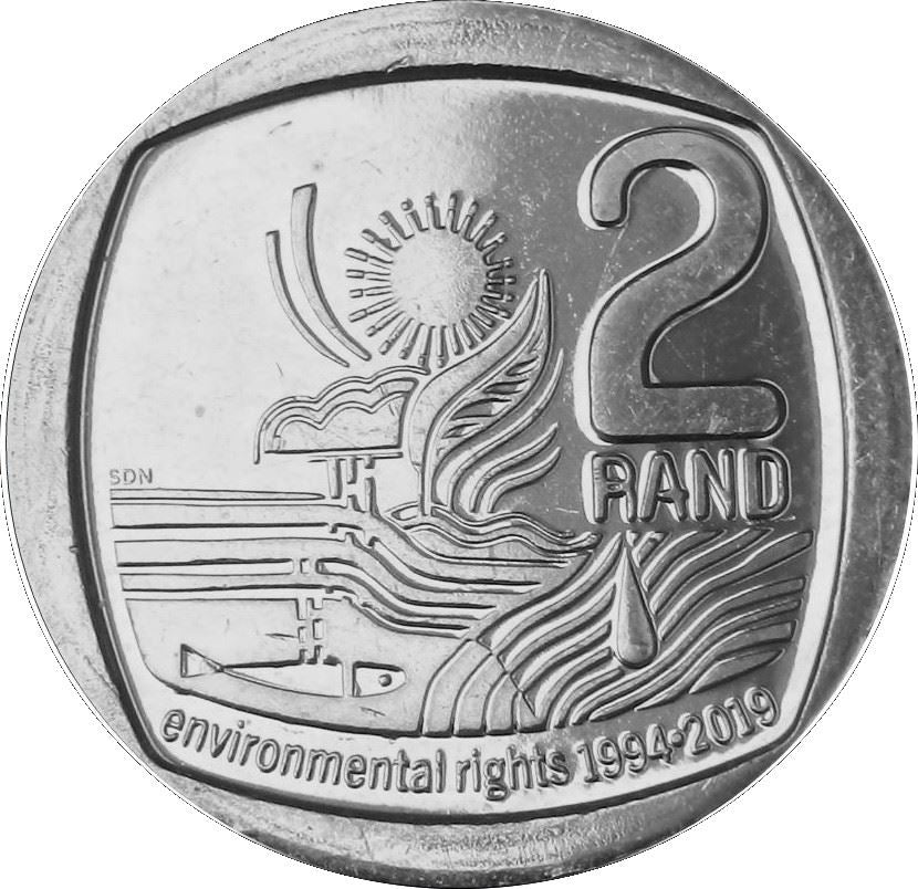 South Africa 2 Rand Coin | Environmental rights | 2019