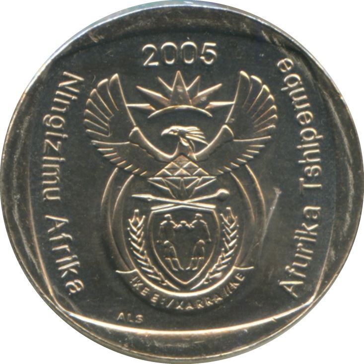 South Africa 2 Rand Coin | Ningizimu Afrika - Afurika Tshipembe | KM296 | 2005 - 2017