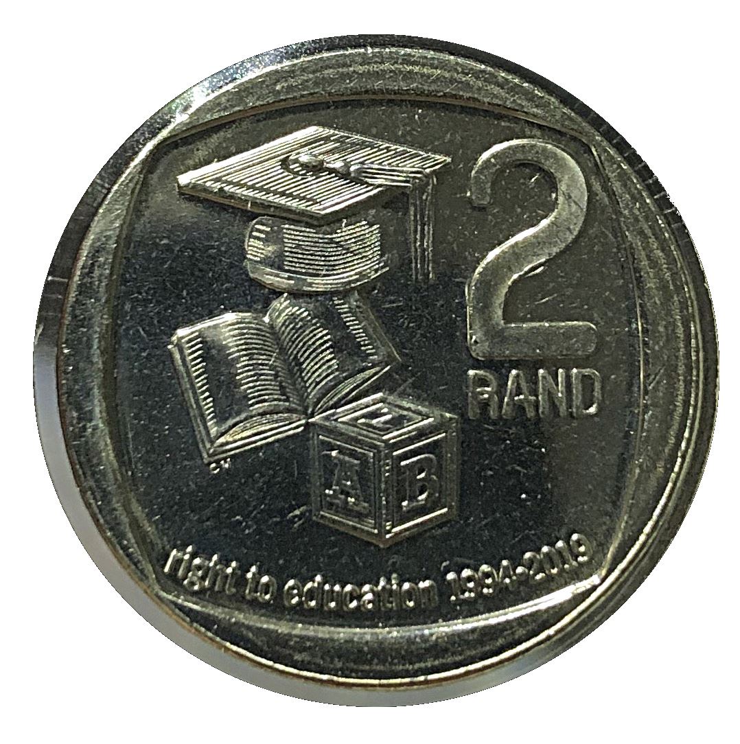 South Africa 2 Rand Coin | Right to education | 2019