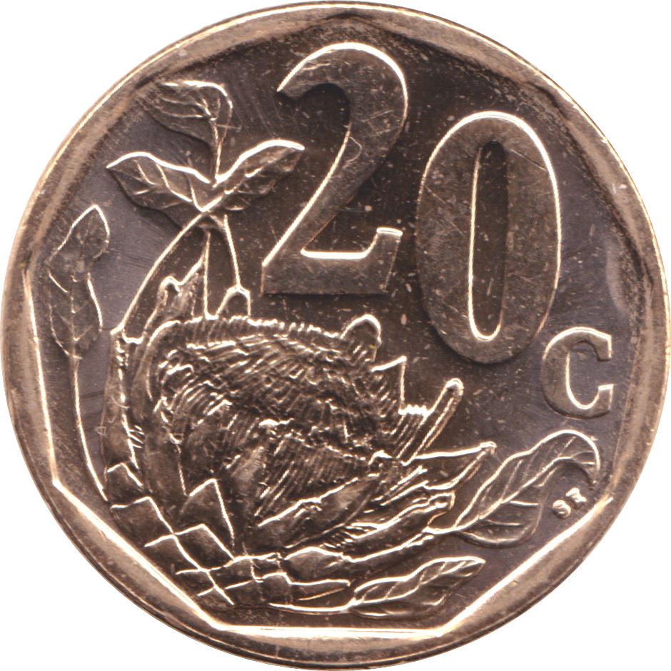 South Africa 20 Cents Tswana Legend - Aforika Borwa Coin KM327 2003 - 2016