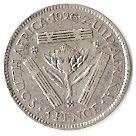 South Africa 3 Pence Coin | George V ZUID-AFRIKA 3 Pence Coin | KM15.1 | 1925 - 1930