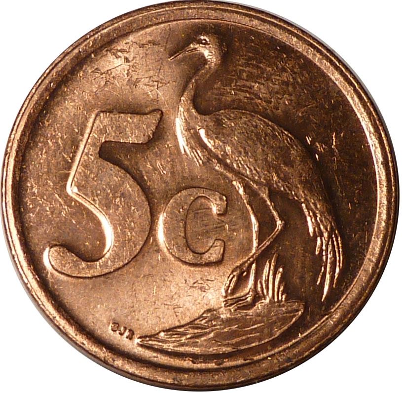 South Africa 5 Cents English Legend - South Africa Coin KM325 2004