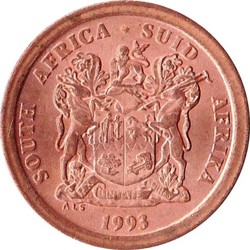 South Africa 5 Cents SOUTH AFRICA - SUID-AFRIKA Coin KM134 1990 - 1995