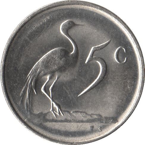 South Africa 5 Cents SUID-AFRIKA - SOUTH AFRICA Coin KM84 1970 - 1989