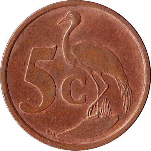 South Africa 5 Cents Tsonga Legend - AFRIKA-DZONGA Coin KM160 1996 - 2000