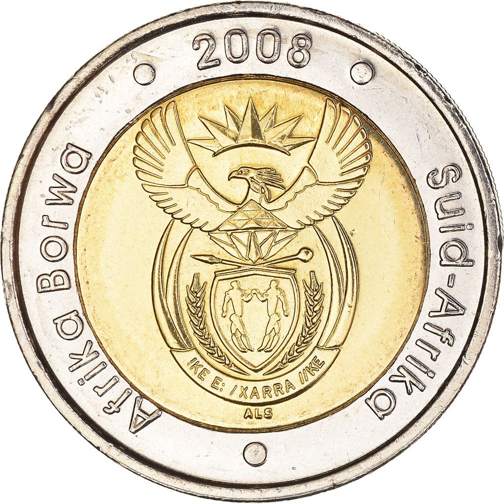 South Africa 5 Rand Coin | Nelson Mandela 90th Birthday | KM439 | 2008