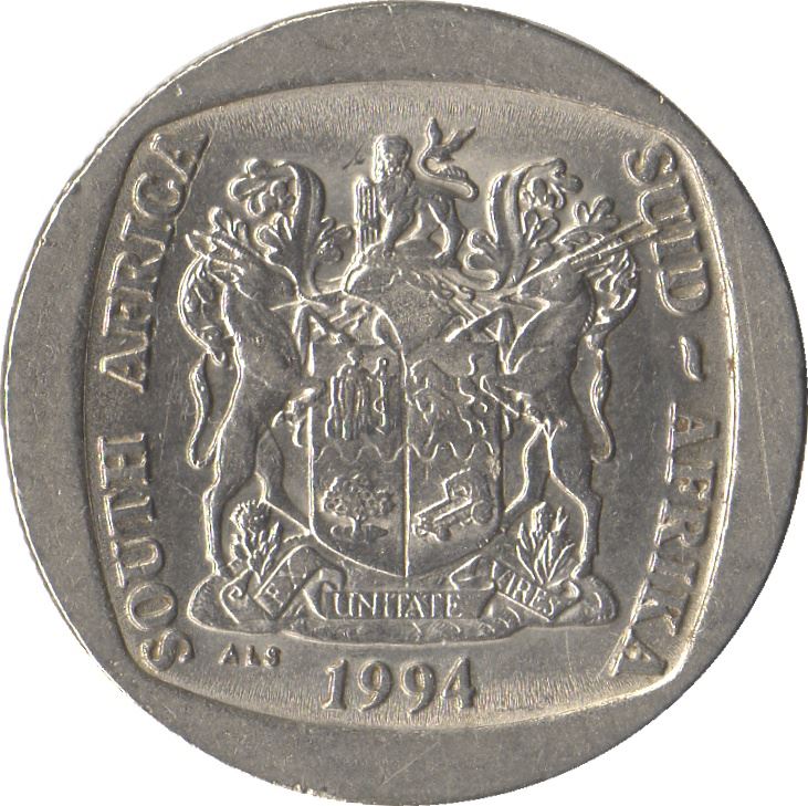 South Africa 5 Rand SOUTH AFRICA - SUID-AFRIKA Coin KM140 1994 - 1995