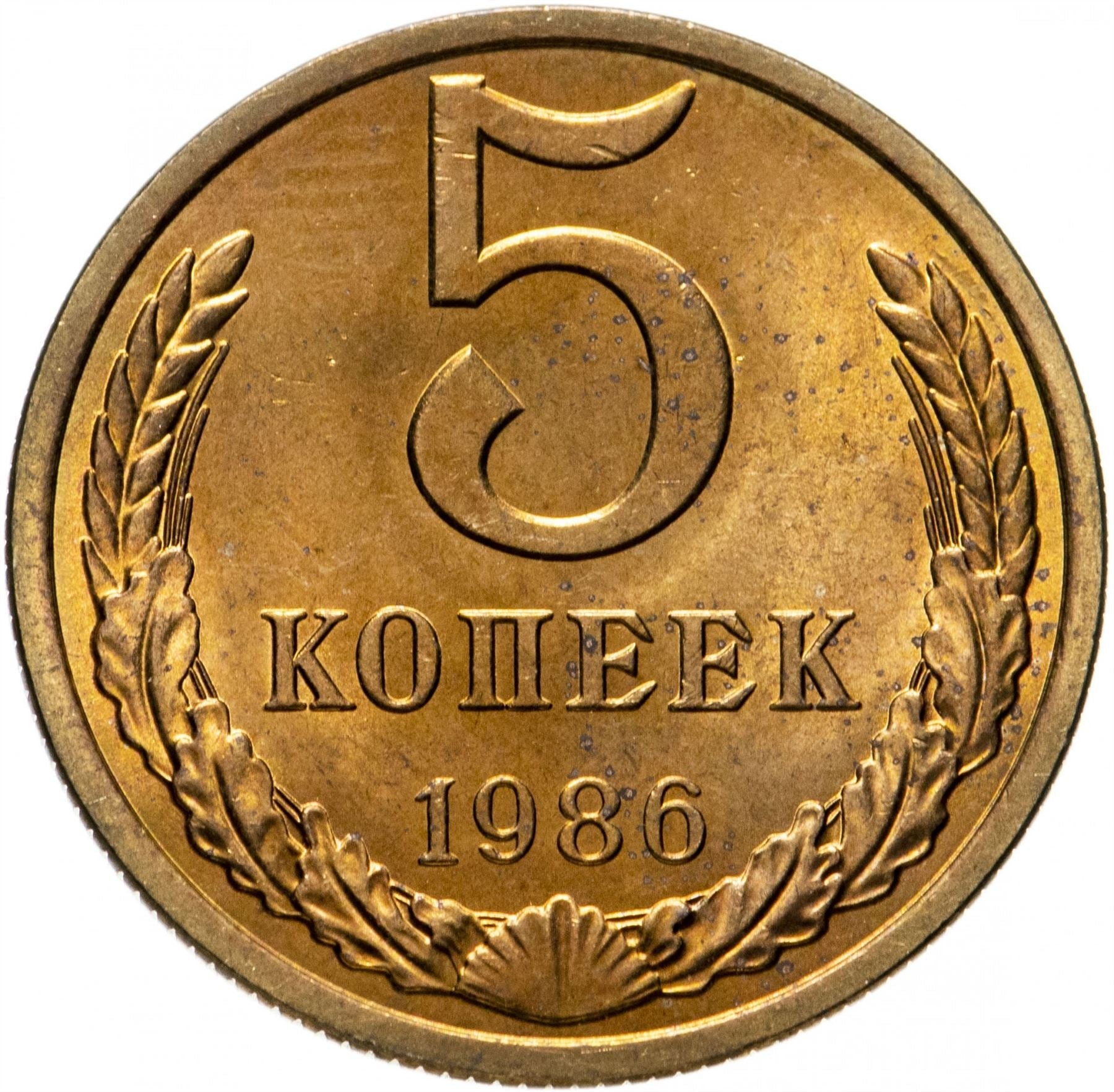 Soviet Union (Russia) Coin Soviet 5 Kopeks | Hammer and Sickle | Y129a | 1961 - 1991