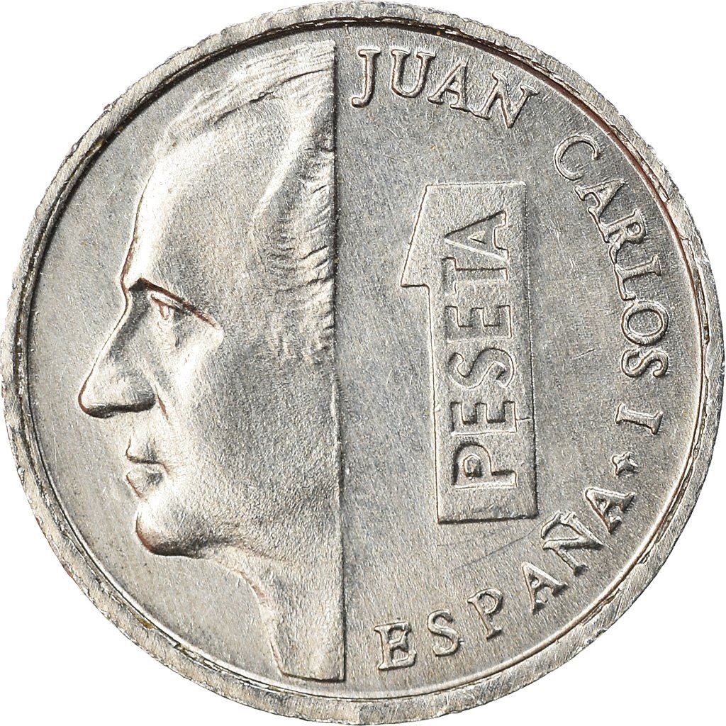 Spain 1 Peseta - Juan Carlos I Coin 1989 - 2001 KM 832