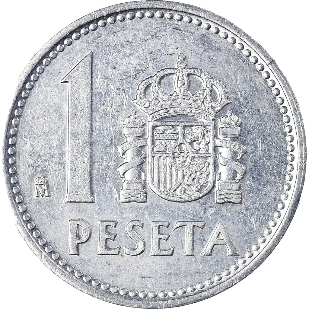 Spain 1 Peseta - Juan Carlos I Coin KM821 1982 - 1989 Bridge