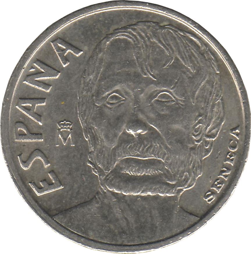 Spain | 10 Pesetas Coin | Philosopher Lucio Anneo Seneca | Cordoba Gates | Km:982 | 1997