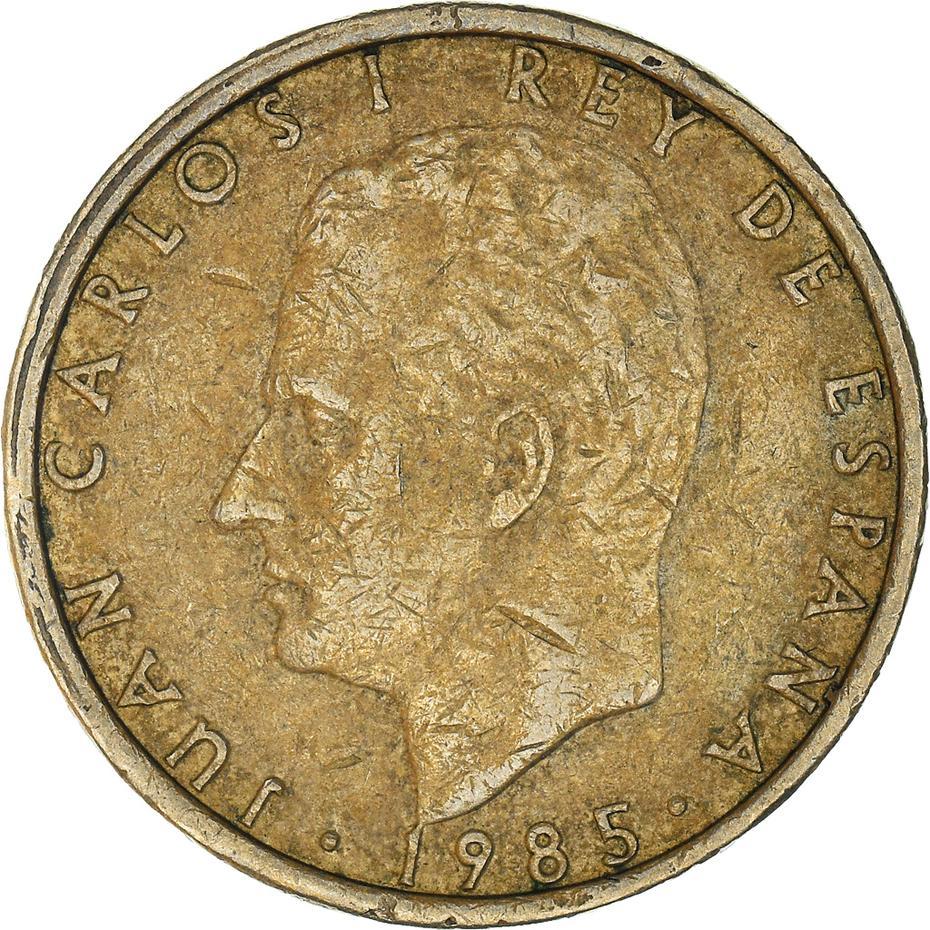 Spain 100 Pesetas - Juan Carlos I "CIEN" Coin 1982 - 1990 KM 826