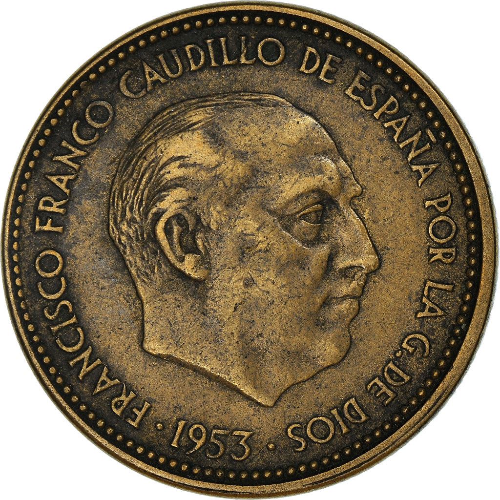 Spain 2½ Pesetas - Francisco Franco Coin KM785 1953