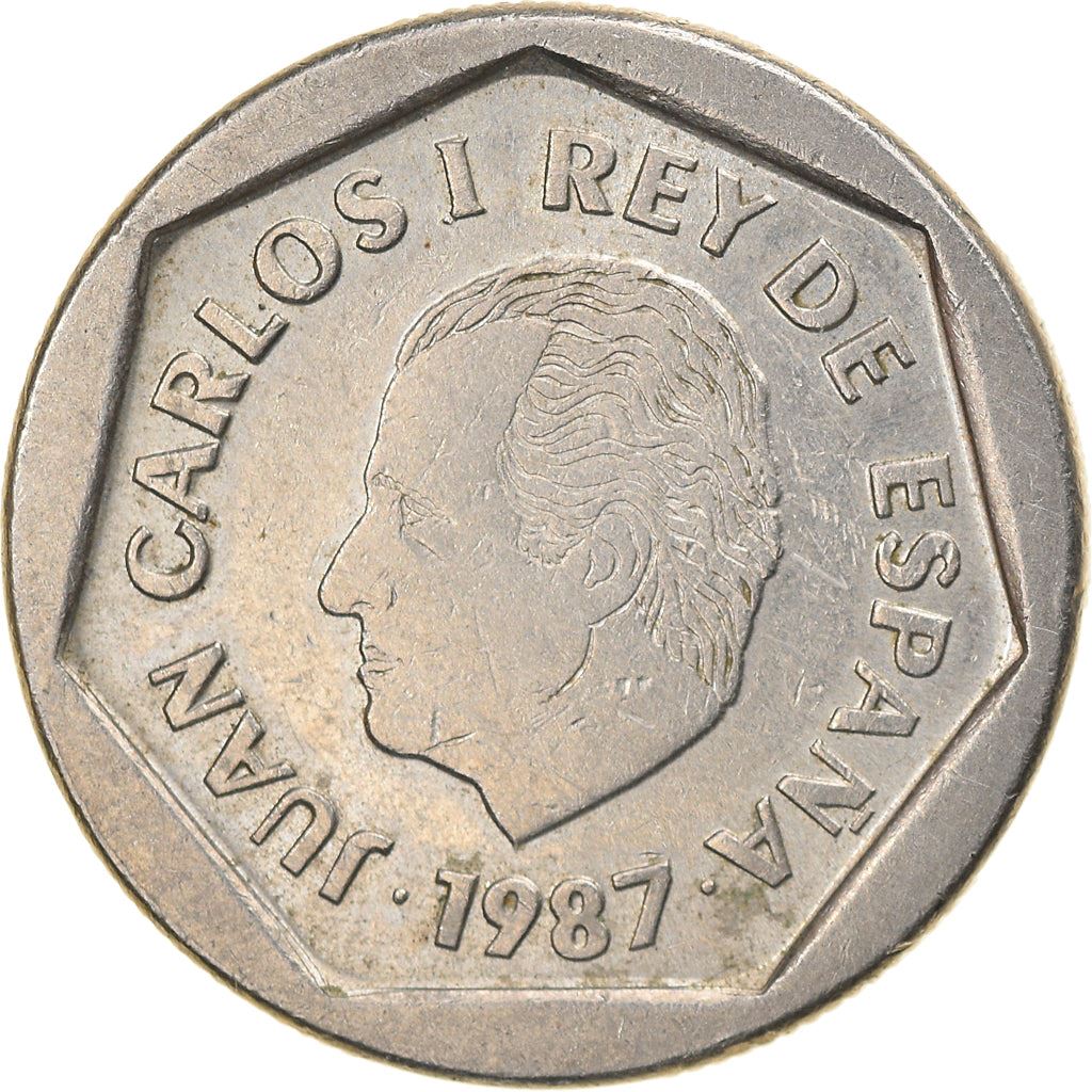 Spain 200 Pesetas - Juan Carlos I Coin KM829 1986 - 1988 Painting, Religious building