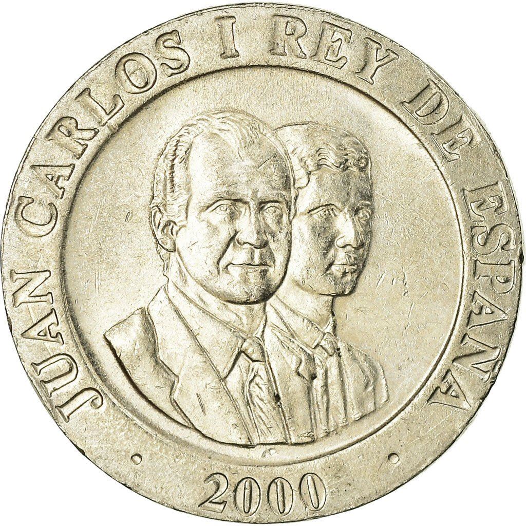 Spain 200 Pesetas - Juan Carlos I Coin KM992 1998 - 2000