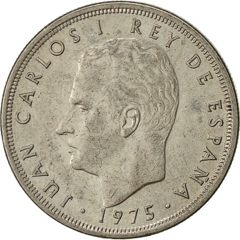 Spain 5 Pesetas Coin - Juan Carlos I |KM807 | 1975