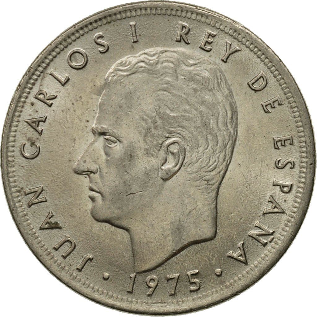 Spain 5 Pesetas Coin - Juan Carlos I |KM807 | 1975