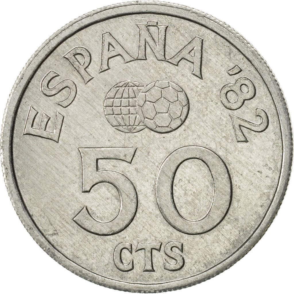 Spain | 50 Centimos Coin | 1982 FIFA World Cup | Football | Km:815 | 1980