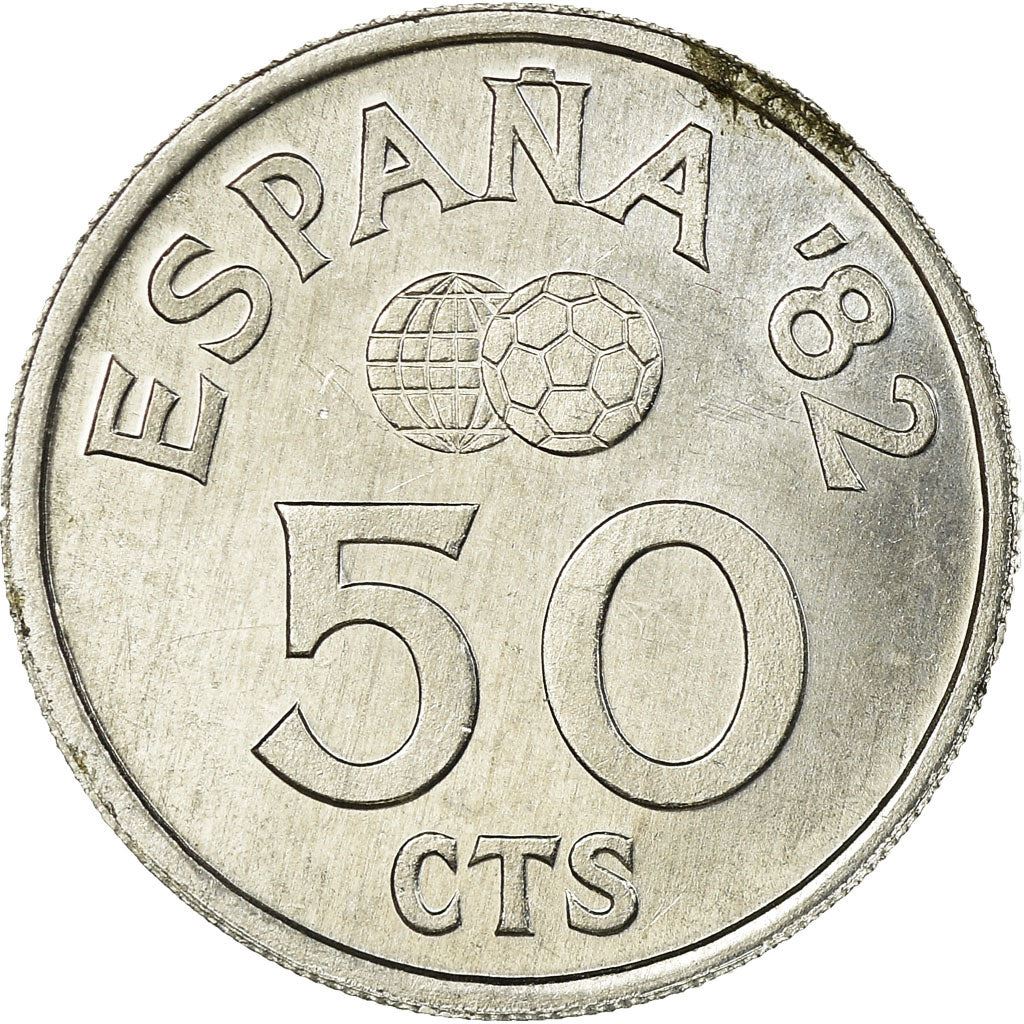 Spain | 50 Centimos Coin | 1982 FIFA World Cup | Football | Km:815 | 1980