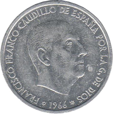 Spain 50 Centimos - Francisco Franco Coin KM795 1966 Fair and exposition