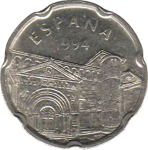 Spain 50 Pesetas Cantabria Coin KM934 1994