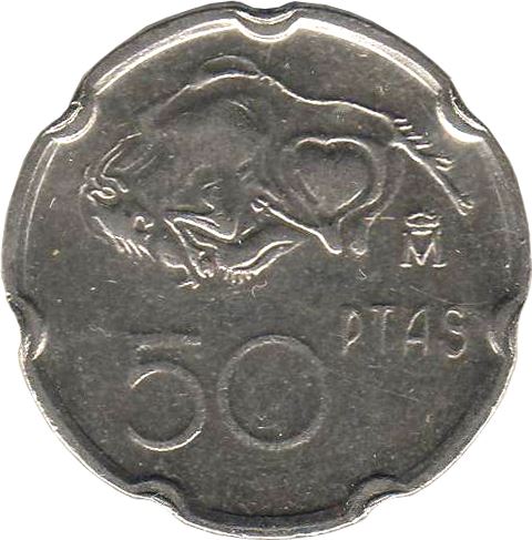 Spain 50 Pesetas Cantabria Coin KM934 1994