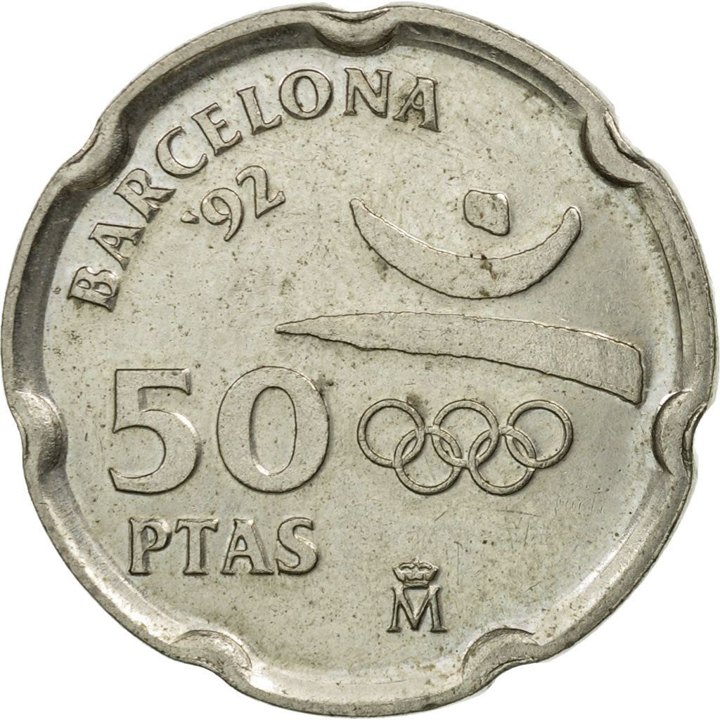 Spain 50 Pesetas Casa Mila Coin KM906 1992