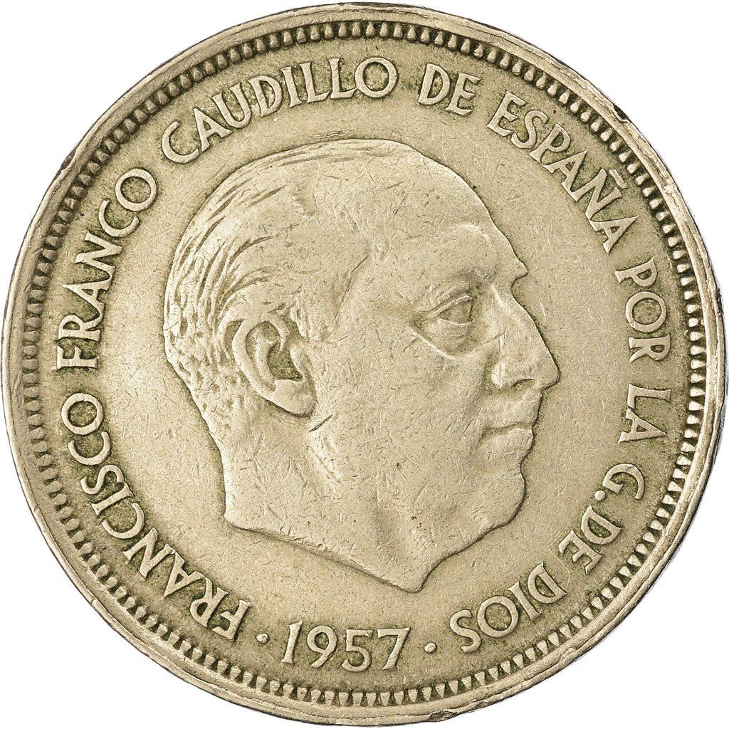 Spain 50 Pesetas - Francisco Franco Coin KM788 1957 (1958 - 1975)