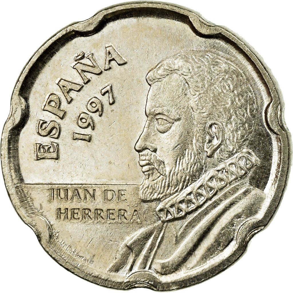 Spain 50 Pesetas Juan de Herrera Coin KM985 1997