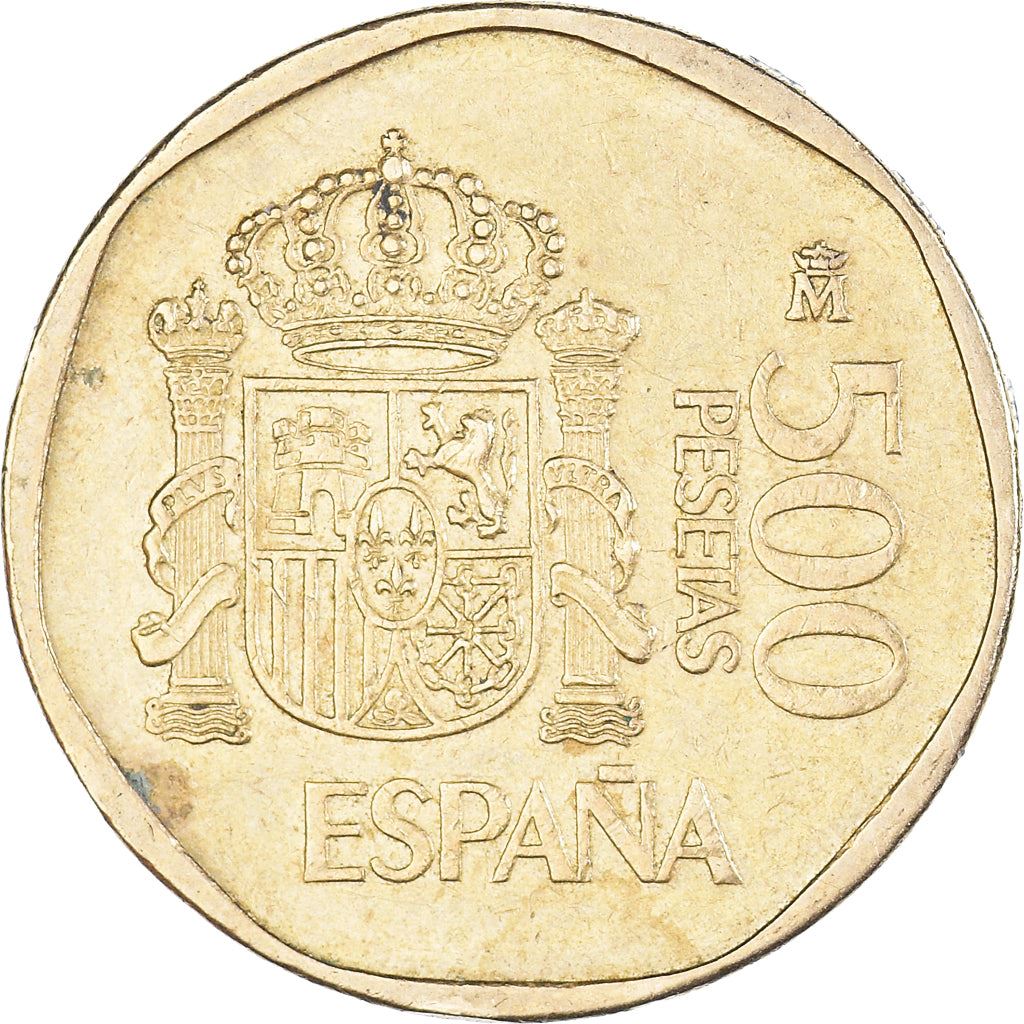 Spain 500 Pesetas - Juan Carlos I Coin KM831 1987 - 1990 Painting