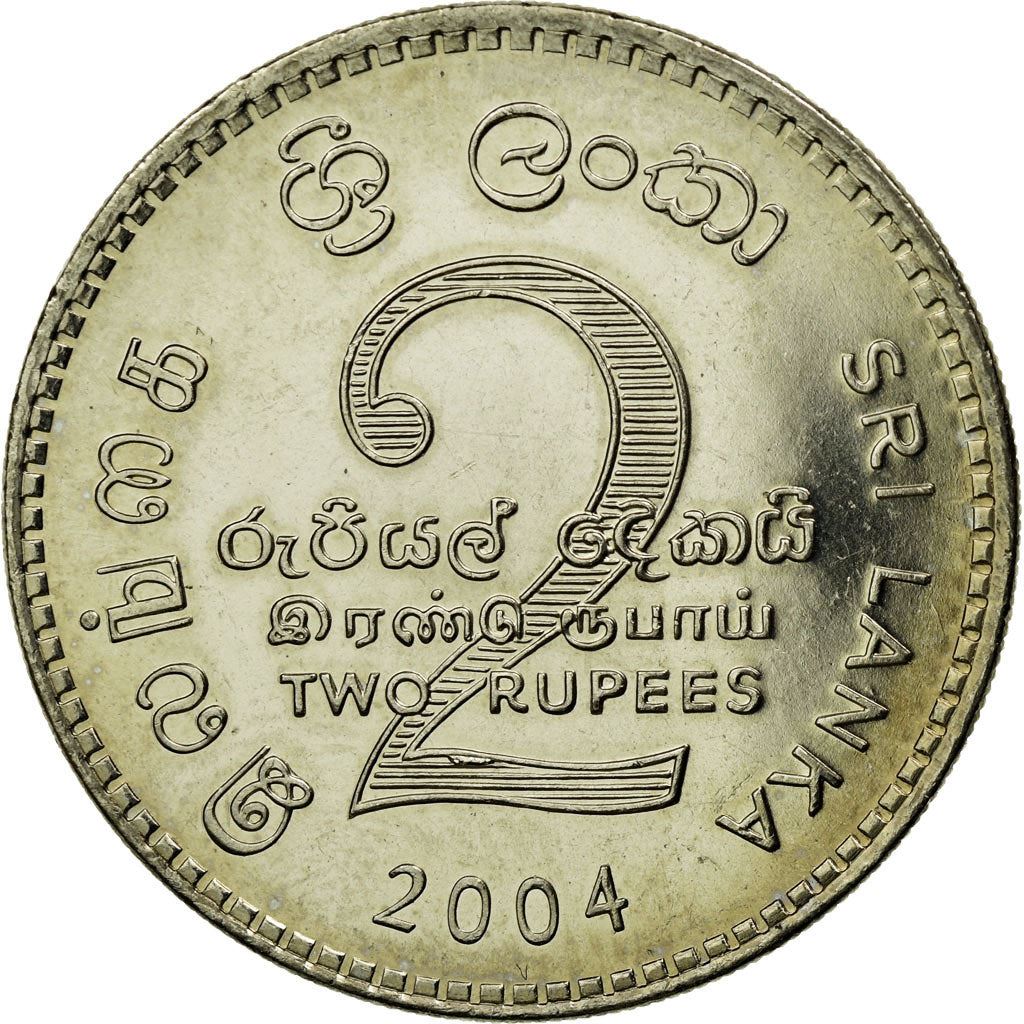 Sri Lanka Coin | 2 Rupees | National Arms | KM147 | 1984 - 2004