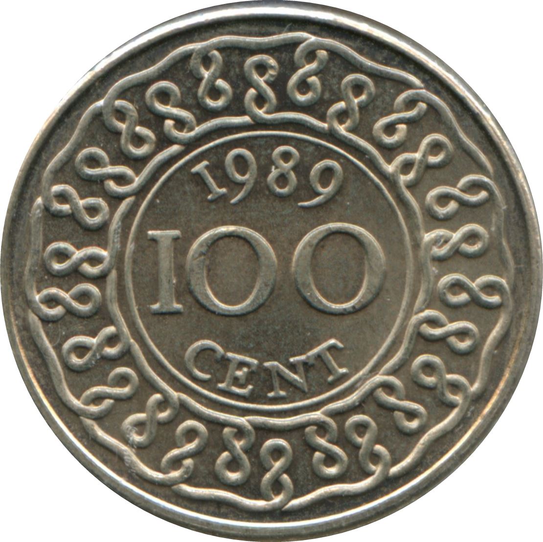 Suriname 100 Cents Coin | KM23 | 1987 - 2017