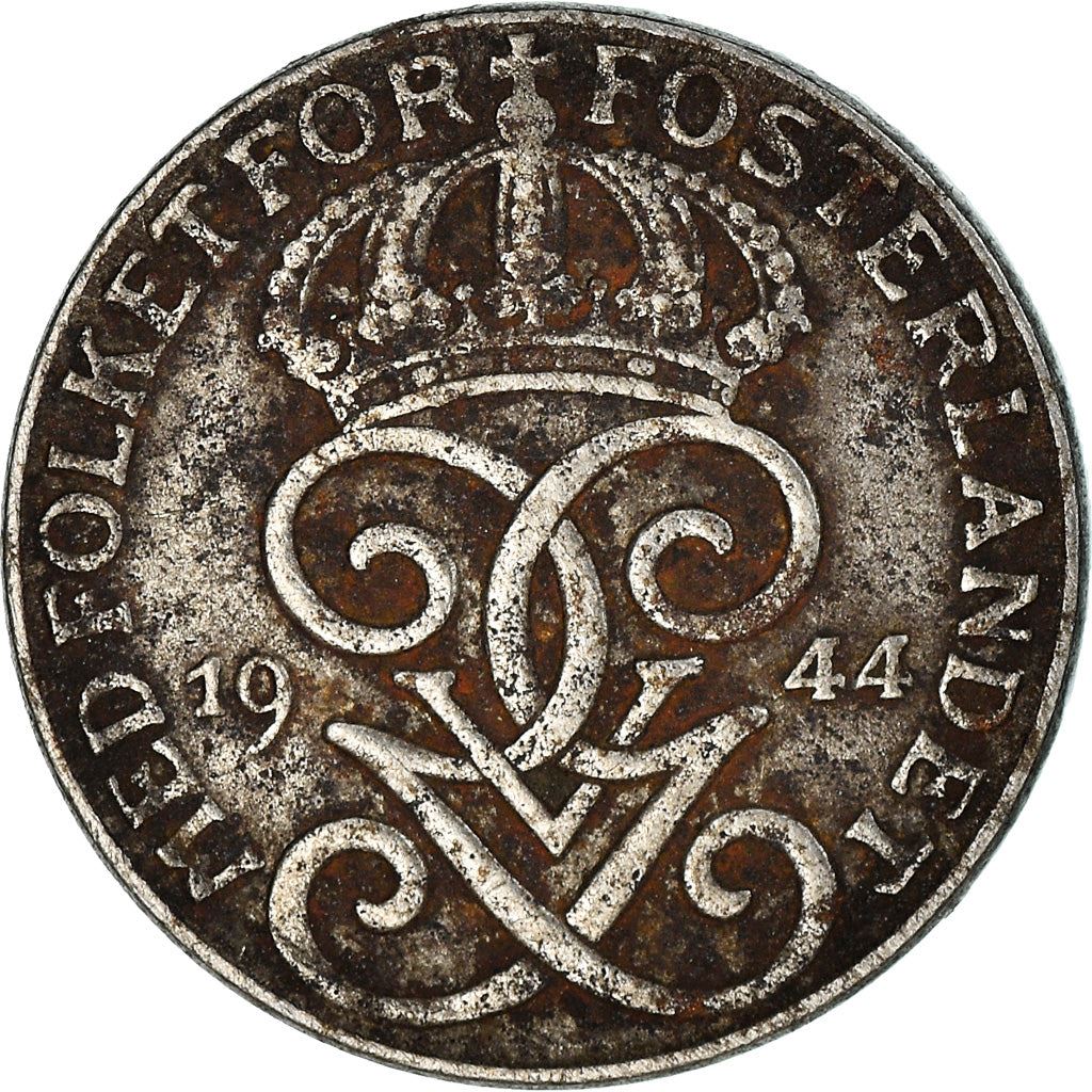 Swedish 1 Ore Coin | King Gustaf V | Sweden | Iron | 1942 - 1950