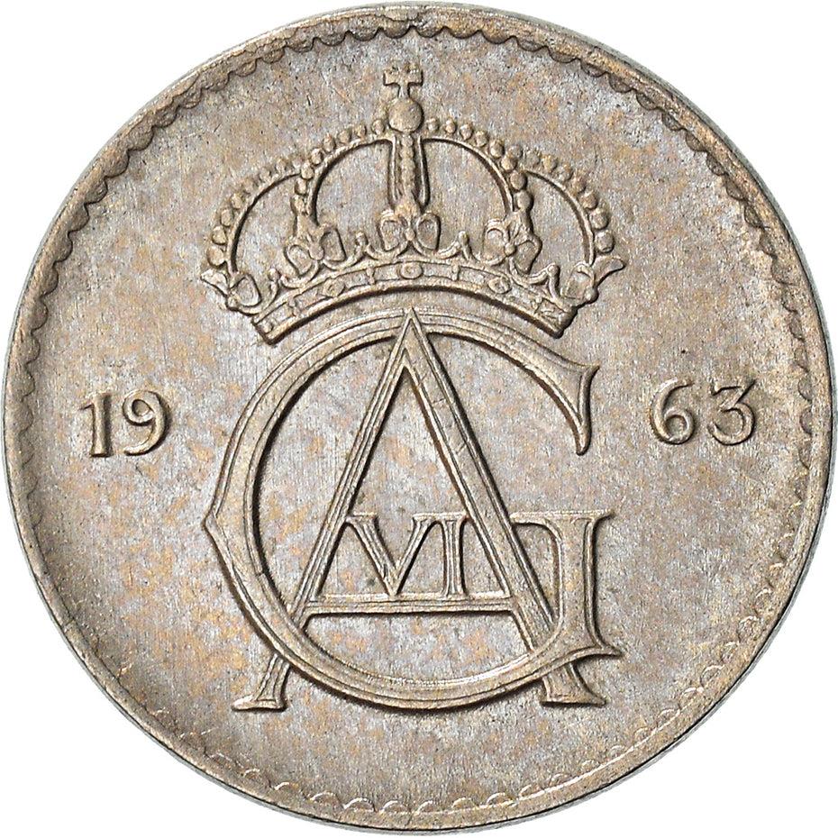 Swedish 25 Ore Coin | King Gustaf VI Adolf | Sweden | 1962 - 1973