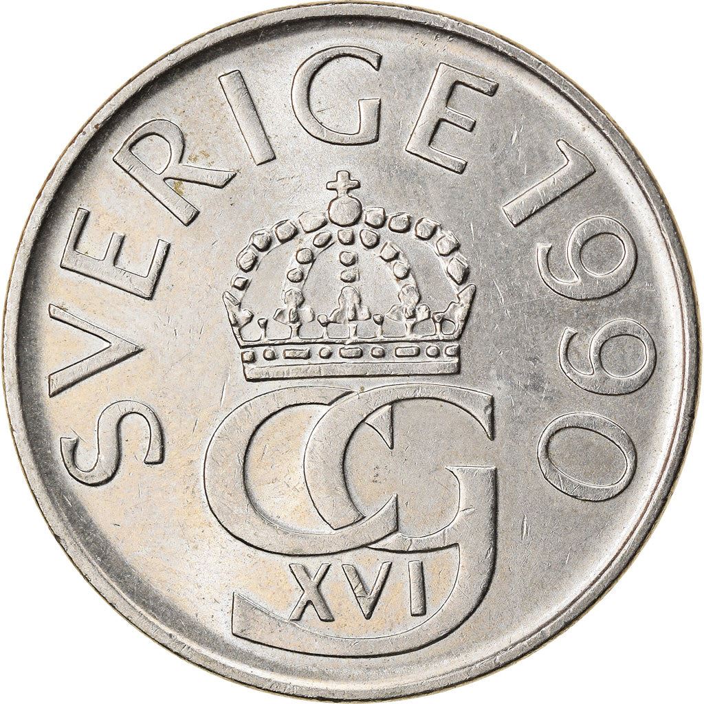 Swedish 5 Kronor Coin | King Carl XVI Gustaf | Sweden | 1976 - 1992