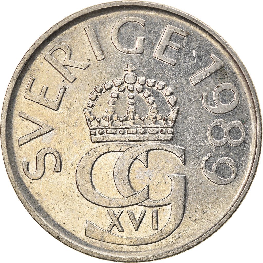 Swedish 5 Kronor Coin | King Carl XVI Gustaf | Sweden | 1976 - 1992