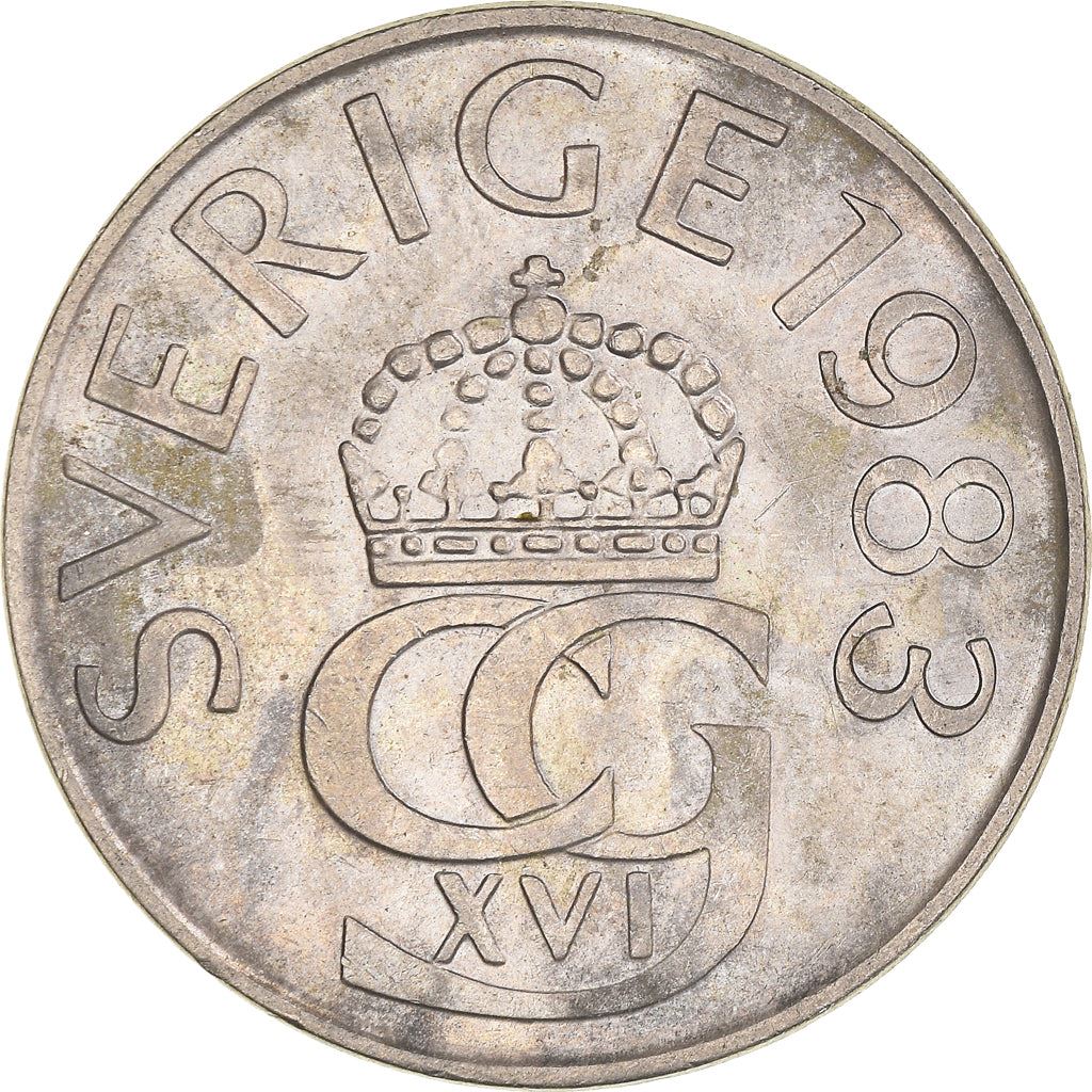 Swedish 5 Kronor Coin | King Carl XVI Gustaf | Sweden | 1976 - 1992