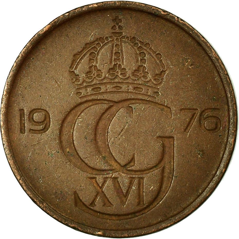 Swedish 5 Ore Coin | King Carl XVI Gustaf | Sweden | 1976 - 1981