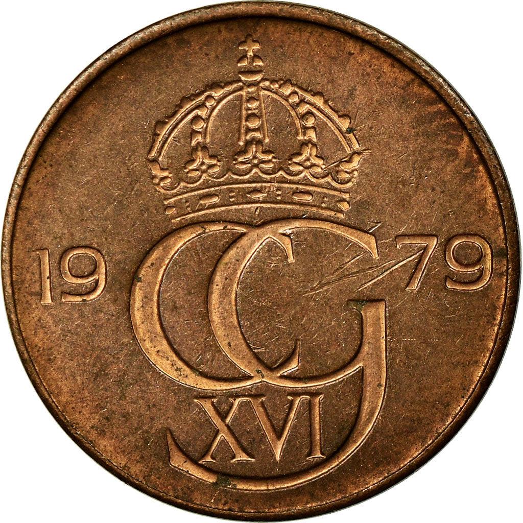 Swedish 5 Ore Coin | King Carl XVI Gustaf | Sweden | 1976 - 1981