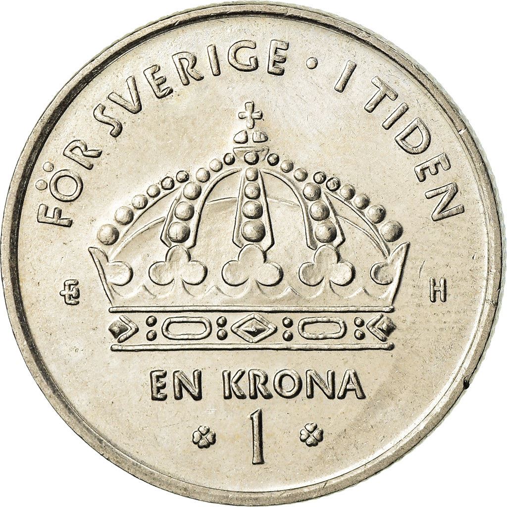 Swedish Coin 1 Krona | King Carl XVI Gustaf | Sweden | 2001 - 2012