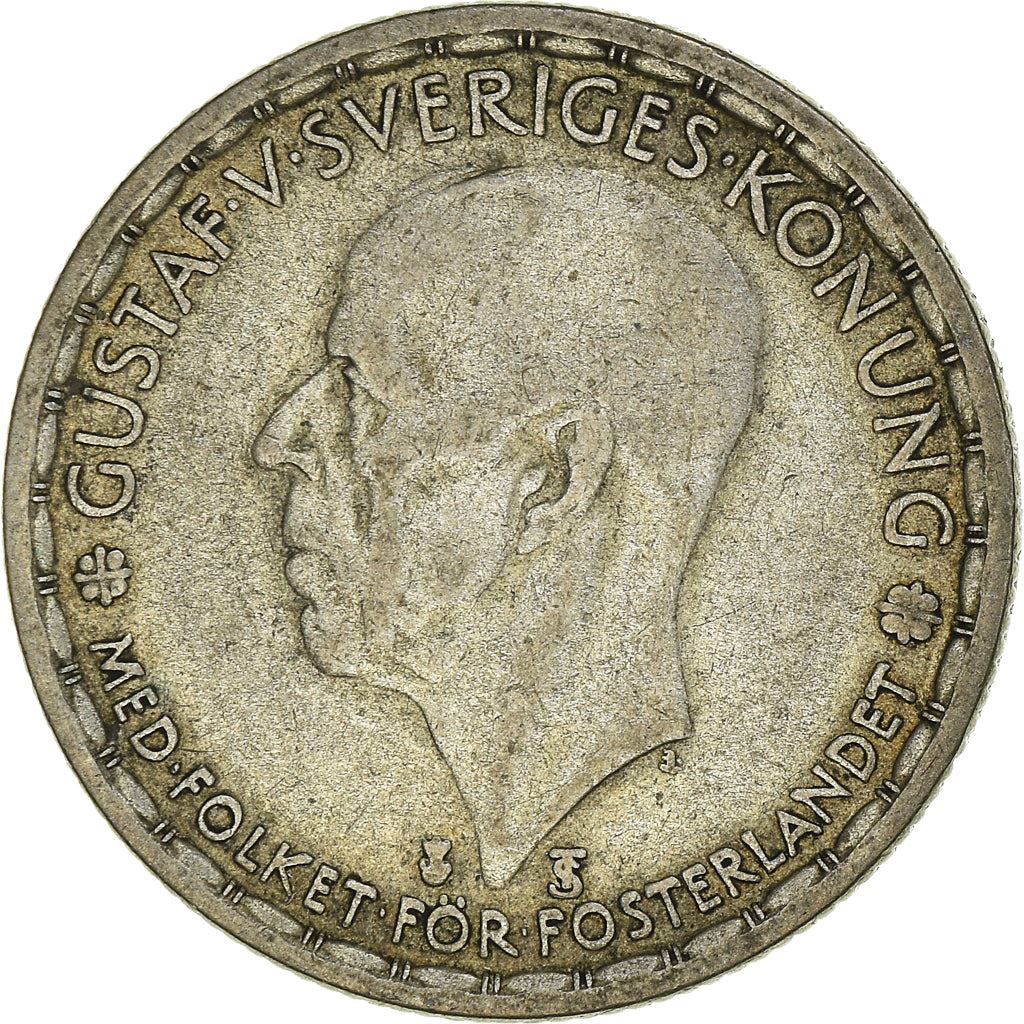 Swedish Coin 1 Krona | King Gustaf V | Sweden | 1942 - 1950