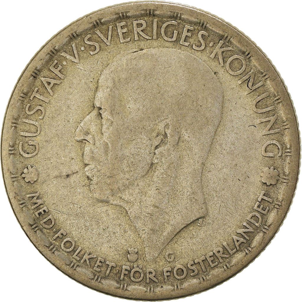 Swedish Coin 1 Krona | King Gustaf V | Sweden | 1942 - 1950